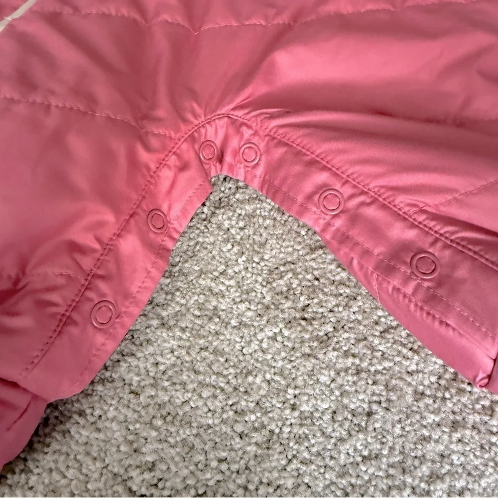 Baby Gap rose pink and cream snowsuit size newborn 3-6 months